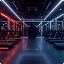 LED fitness gym
