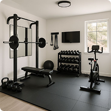 Home gym flooring